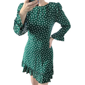 REFORMATION Floral Mini Dress 0 Romantic Cottage Retro Fairy